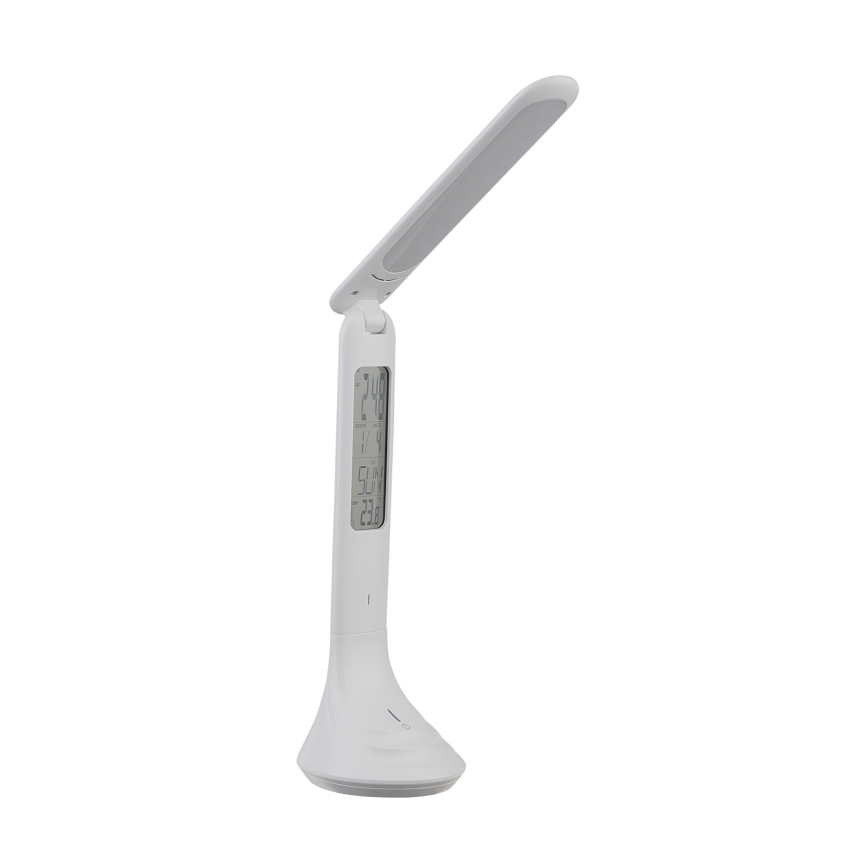 Globo - LED prigušiva punjiva stona lampa sa displejem LED/4W/230V 2200 mAh bela