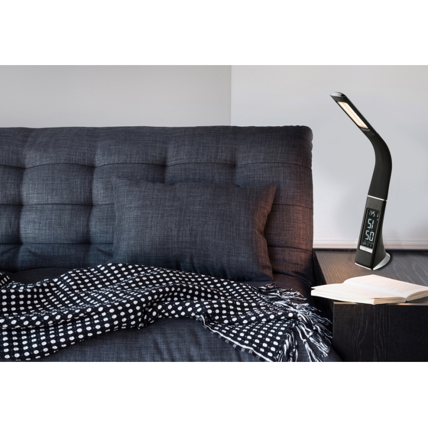 Globo - LED Prigušiva stolna lampa na dodir sa zaslonom LED/6,5W/230V 3000/4500/5800K crna