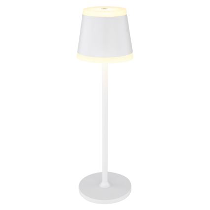 Globo - LED Prigušiva punjiva dodirna stona lampa LED/4,6W/230V 1800 mAh USB IP54 bela