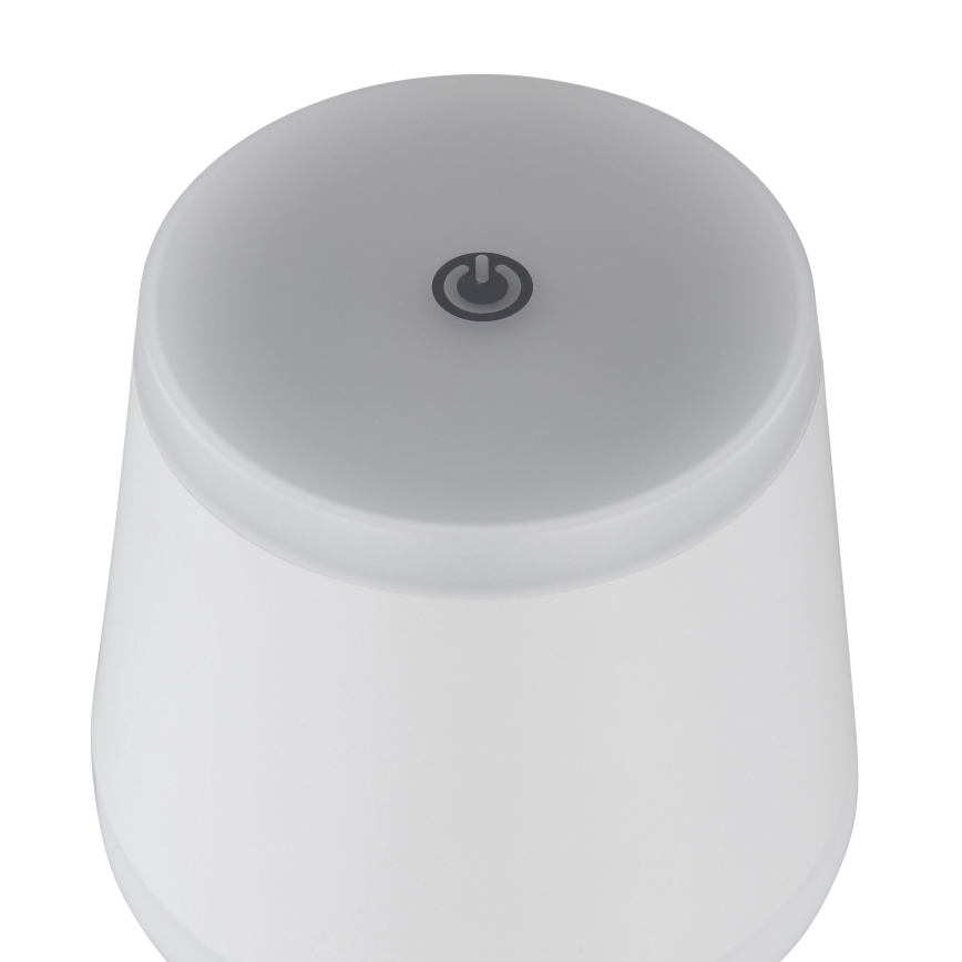 Globo - LED Prigušiva punjiva dodirna stona lampa LED/4,6W/230V 1800 mAh USB IP54 bela