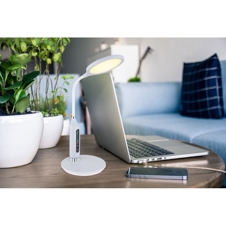 Globo - LED Prigušiva stona lampa na dodir LED/9W/230V 3000/4000/6500K sivo