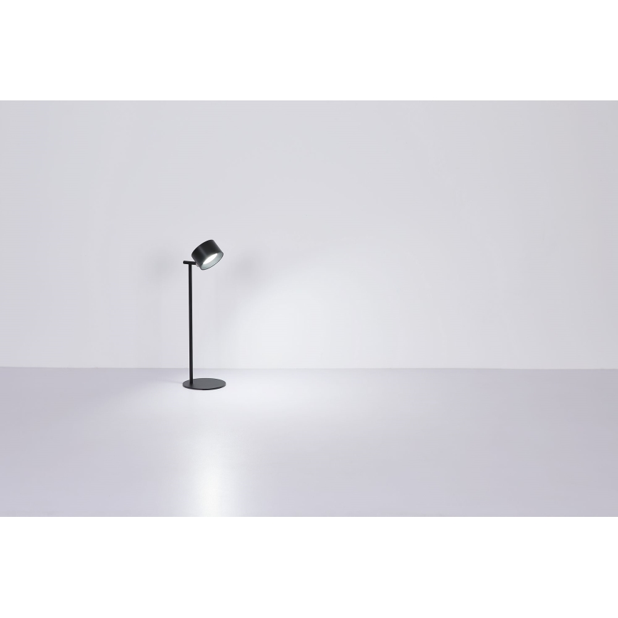 Globo - LED Prigušiva stona lampa na dodir 4u1 LED/4W/5V 3000/4000/5000K 1200 mAh crno