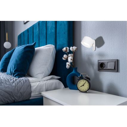 Globo - LED Prigušiva stona lampa na dodir 4u1 LED/4W/5V 3000/4000/5000K 1200 mAh bela