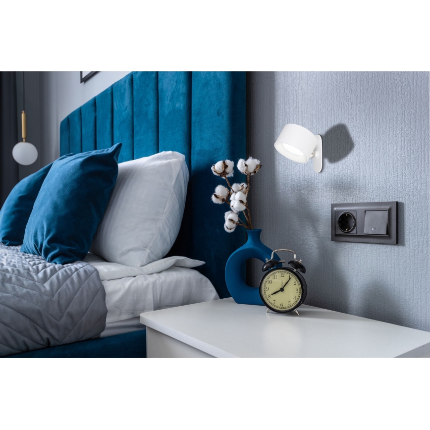 Globo - LED Prigušiva stona lampa na dodir 4u1 LED/4W/5V 3000/4000/5000K 1200 mAh bela