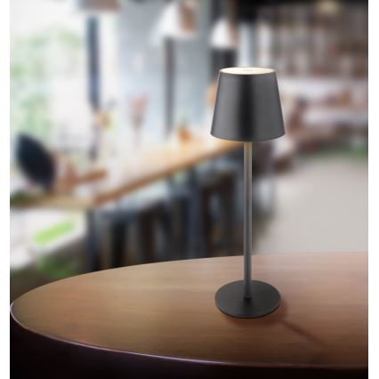 Globo - LED Prigušiva dodirna vanjska lampa LED/3W/3,7V IP44 1800 mAh USB crno
