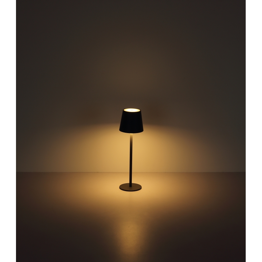 Globo - LED Prigušiva dodirna vanjska lampa LED/3W/3,7V IP44 1800 mAh USB crno