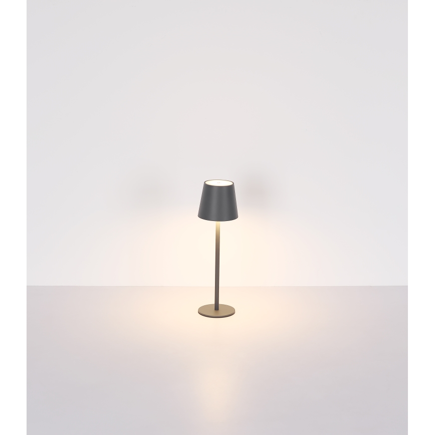 Globo - LED Prigušiva dodirna vanjska lampa LED/3W/3,7V IP44 1800 mAh USB crno