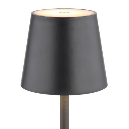 Globo - LED Prigušiva dodirna vanjska lampa LED/3W/3,7V IP44 1800 mAh USB crno