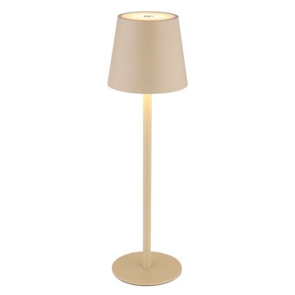 Globo - LED Prigušiva dodirna vanjska lampa LED/3W/3,7V IP44 1800 mAh USB bež