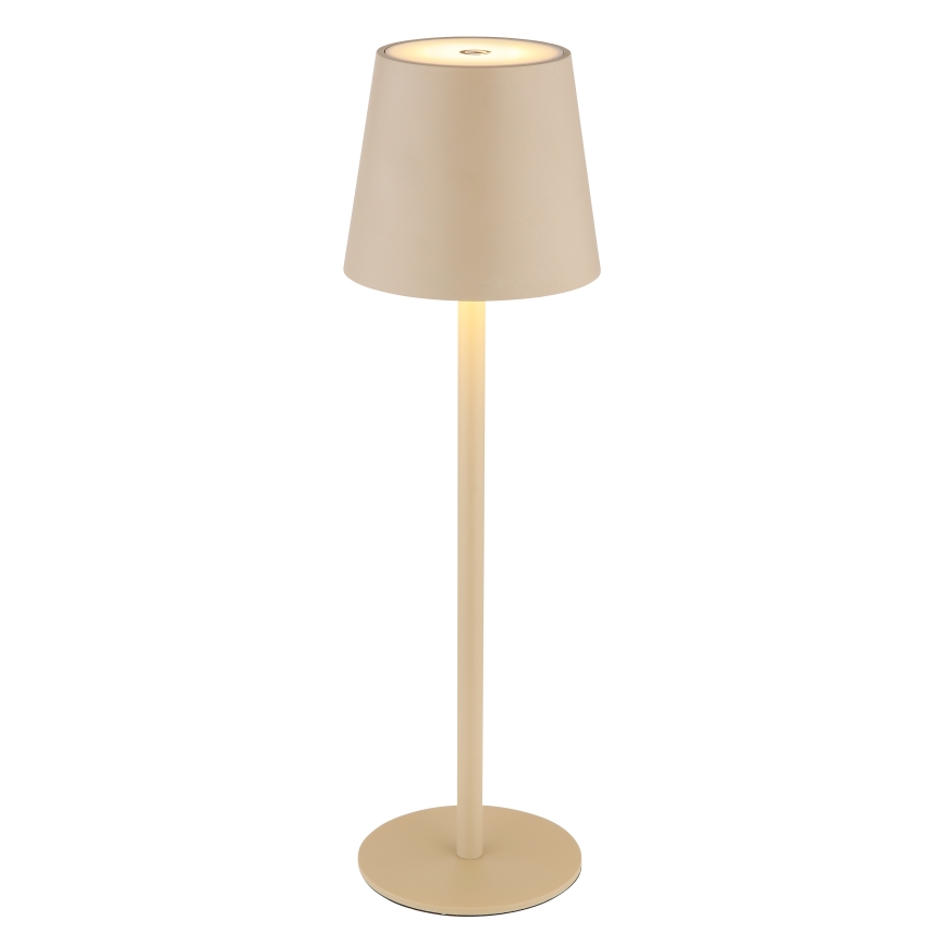 Globo - LED Prigušiva dodirna vanjska lampa LED/3W/3,7V IP44 1800 mAh USB bež
