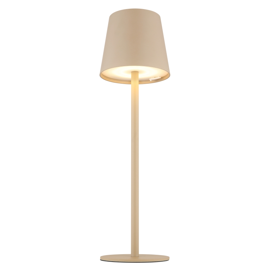 Globo - LED Prigušiva dodirna vanjska lampa LED/3W/3,7V IP44 1800 mAh USB bež