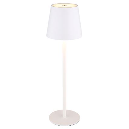 Globo - LED Prigušiva dodirna vanjska lampa LED/3W/3,7V IP44 1800 mAh USB bela