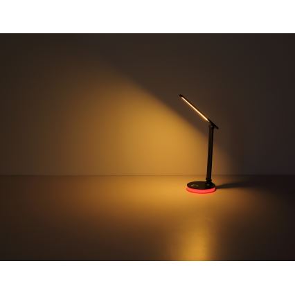 Globo - LED RGBW Prigušiva stona lampa na dodir LED/5W/230V + LED/2W 2700K/4000K/6500K crno