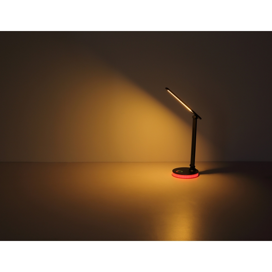 Globo - LED RGBW Prigušiva stona lampa na dodir LED/5W/230V + LED/2W 2700K/4000K/6500K crno