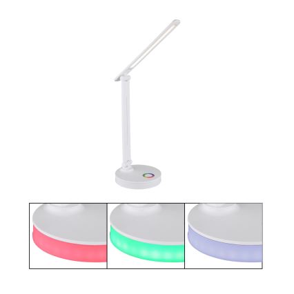 Globo - LED RGBW Prigušiva stona lampa na dodir LED/5W/230V + LED/2W 2700K/4000K/6500K bela