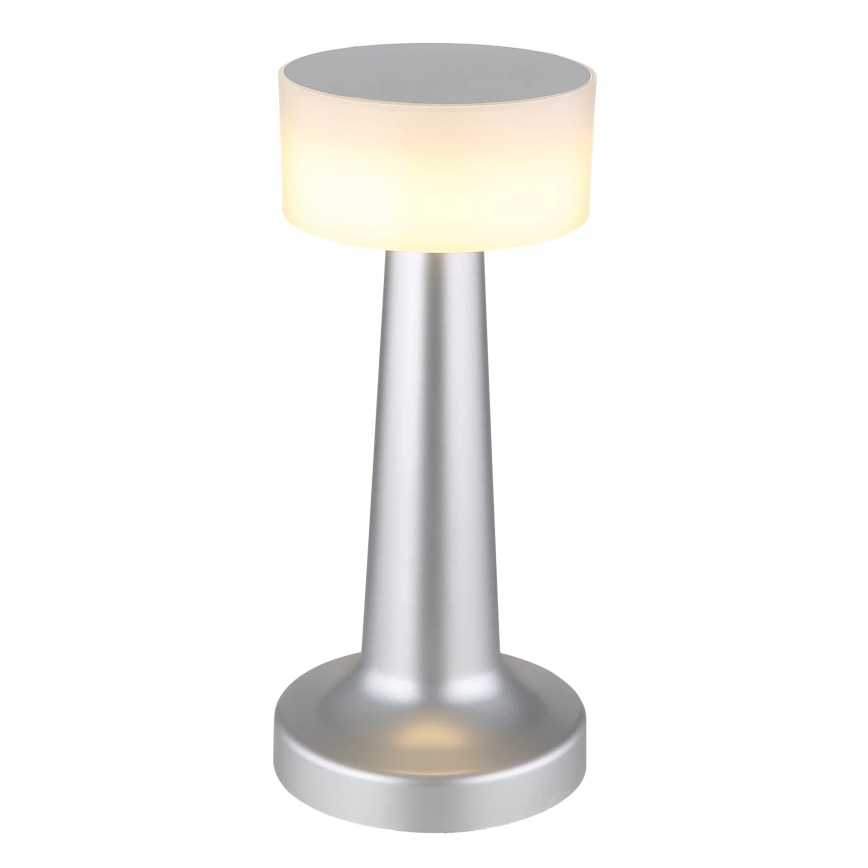 Globo - LED Prigušiva stona lampa na dodir LED/1W/3,7V 2700K/4000K/6500K 800 mAh USB mat krom