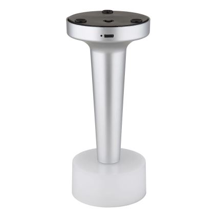 Globo - LED Prigušiva stona lampa na dodir LED/1W/3,7V 2700K/4000K/6500K 800 mAh USB mat krom