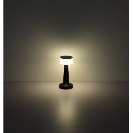 Globo - LED Prigušiva stona lampa na dodir LED/1W/3,7V 2700K/4000K/6500K 800 mAh USB crno