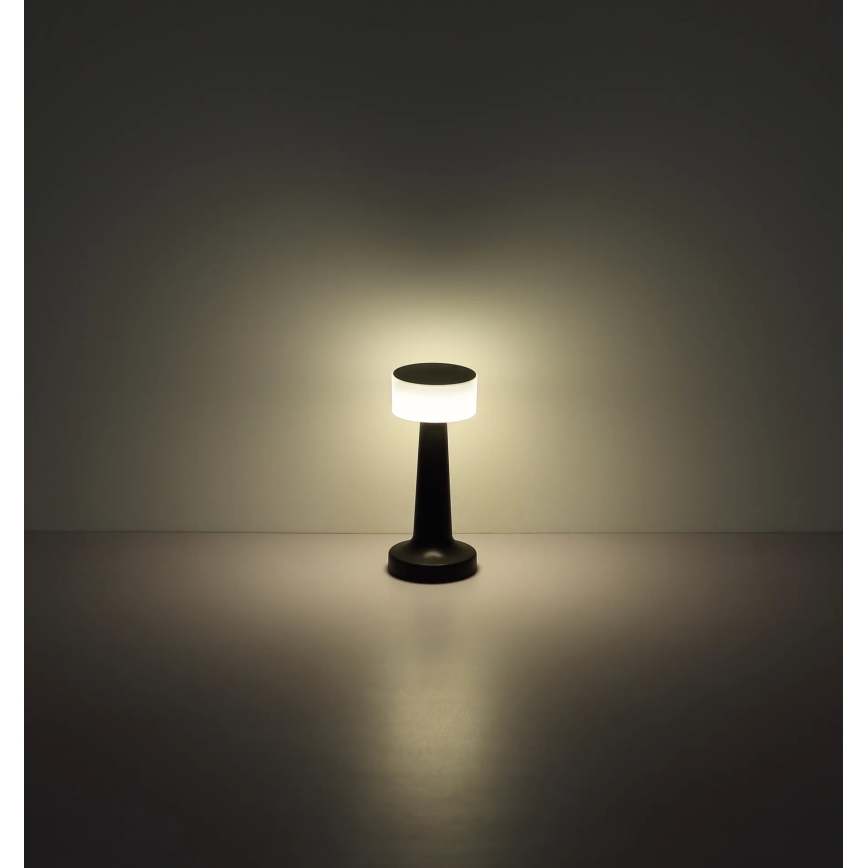 Globo - LED Prigušiva stona lampa na dodir LED/1W/3,7V 2700K/4000K/6500K 800 mAh USB crno
