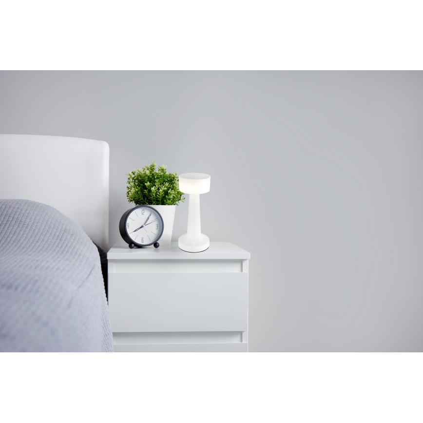 Globo - LED Prigušiva stona lampa na dodir LED/1W/3,7V 2700K/4000K/6500K 800 mAh USB bela