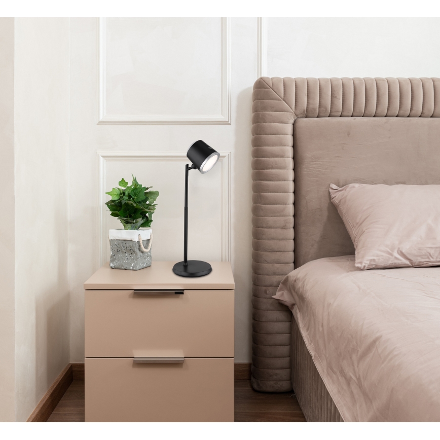Globo - LED Prigušiva stona lampa na dodir 4u1 LED/6W/3,7V 3000K/4000K/6500K 1500 mAh USB crno
