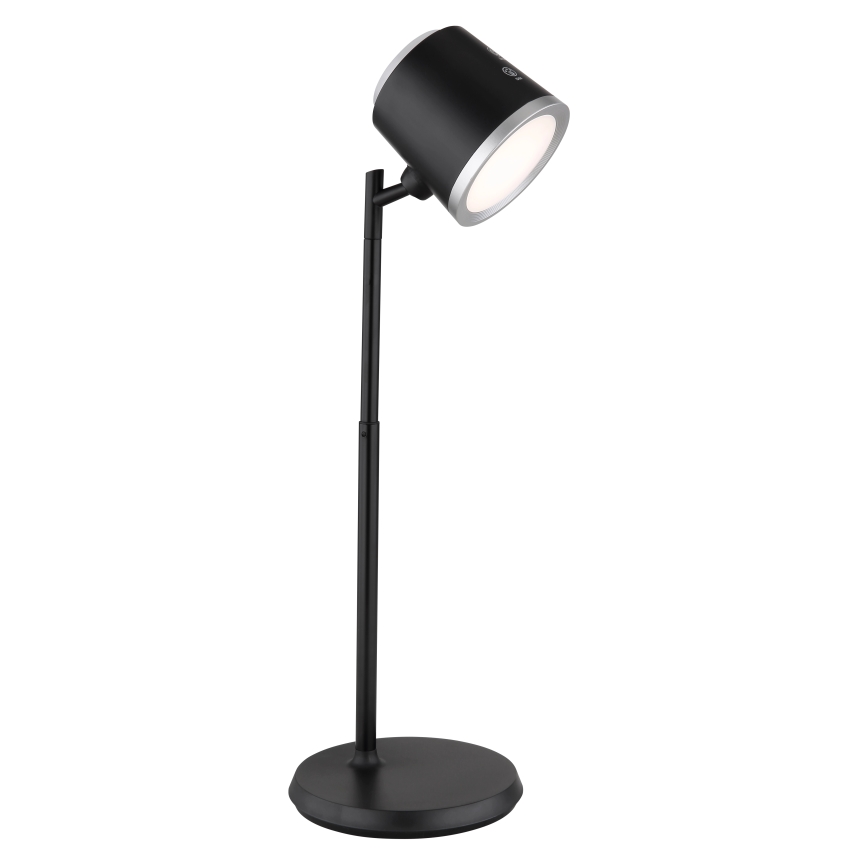 Globo - LED Prigušiva stona lampa na dodir 4u1 LED/6W/3,7V 3000K/4000K/6500K 1500 mAh USB crno