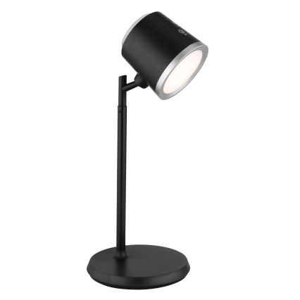 Globo - LED Prigušiva stona lampa na dodir 4u1 LED/6W/3,7V 3000K/4000K/6500K 1500 mAh USB crno
