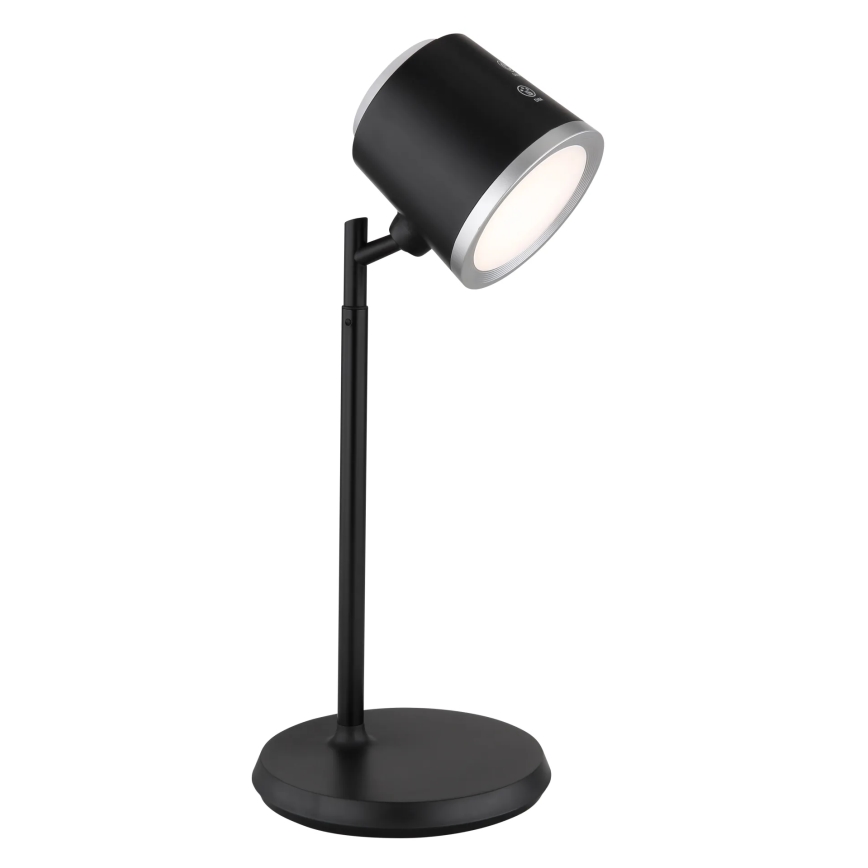 Globo - LED Prigušiva stona lampa na dodir 4u1 LED/6W/3,7V 3000K/4000K/6500K 1500 mAh USB crno