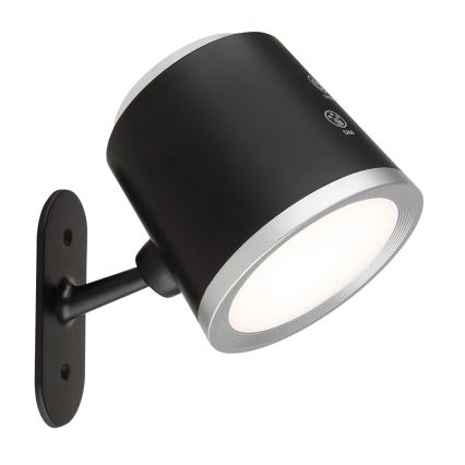 Globo - LED Prigušiva stona lampa na dodir 4u1 LED/6W/3,7V 3000K/4000K/6500K 1500 mAh USB crno