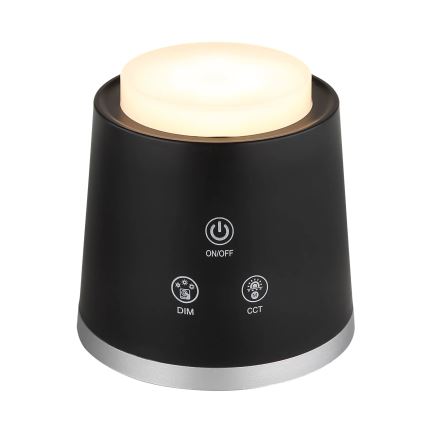 Globo - LED Prigušiva stona lampa na dodir 4u1 LED/6W/3,7V 3000K/4000K/6500K 1500 mAh USB crno
