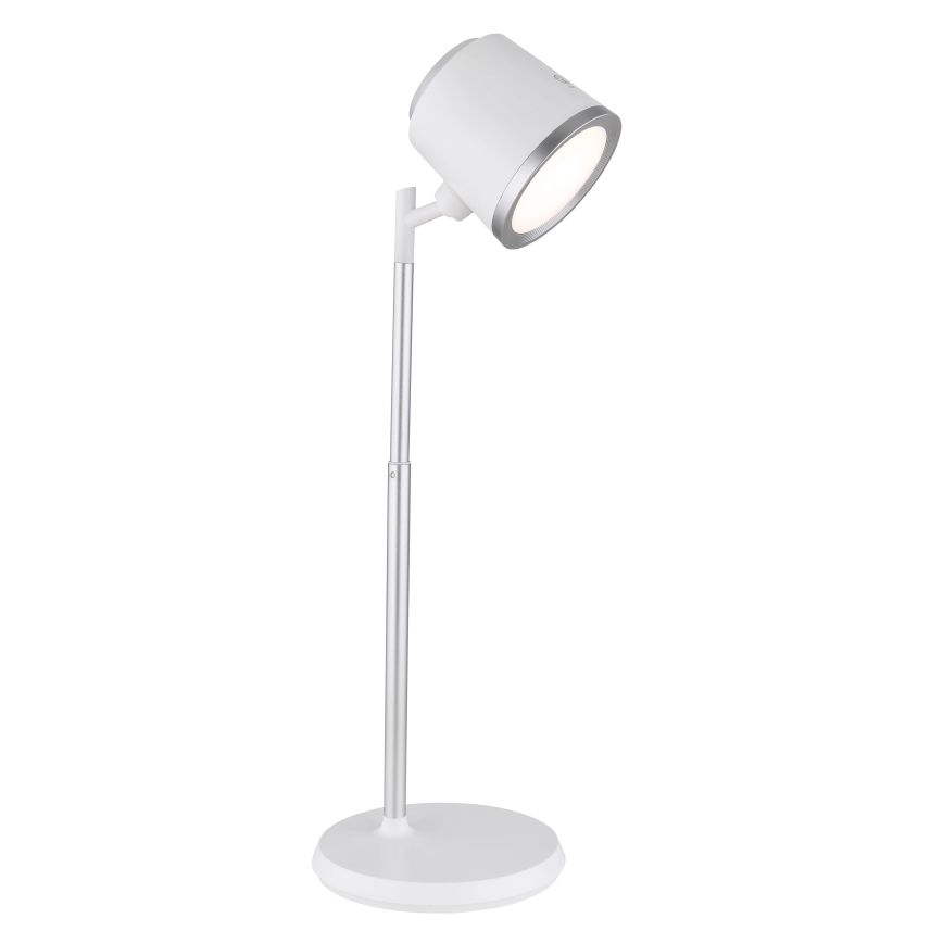 Globo - LED Prigušiva stona lampa na dodir 4u1 LED/6W/3,7V 3000K/4000K/6500K 1500 mAh USB bela