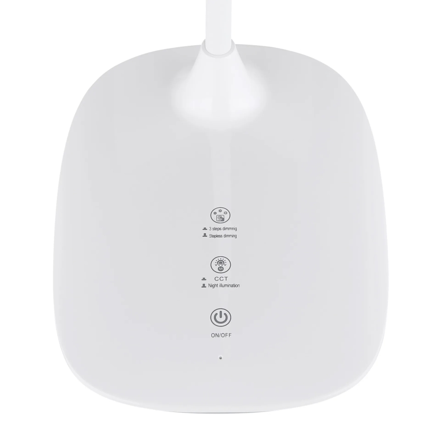 Globo - LED Prigušiva stona lampa na dodir LED/9W/230V 3000K/4000K/6500K CRI 90 bela