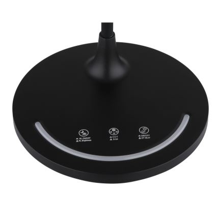 Globo - LED prigušiva fleksibilna dodirna stona lampa LED/12W/230V 3000/4000/6500K CRI 90 crna