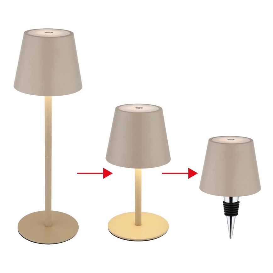 Globo - LED prigušiva dodirna punjiva stona lampa za spoljašnju upotrebu LED/3W/5V 3000/4000/5000K IP54 1800 mAh