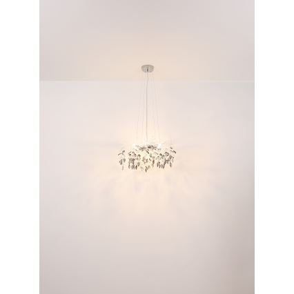 Globo - Luster na sajli 8xG9/8W/230V pr. 61 cm zlatna