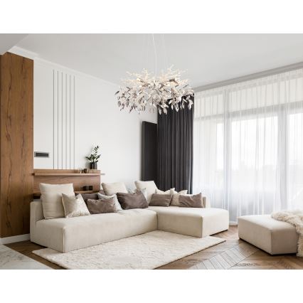 Globo - Luster na sajli 8xG9/8W/230V pr. 61 cm sjajni krom