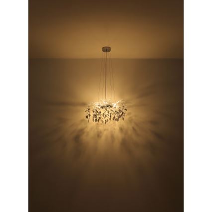 Globo - Luster na sajli 8xG9/8W/230V pr. 61 cm sjajni krom