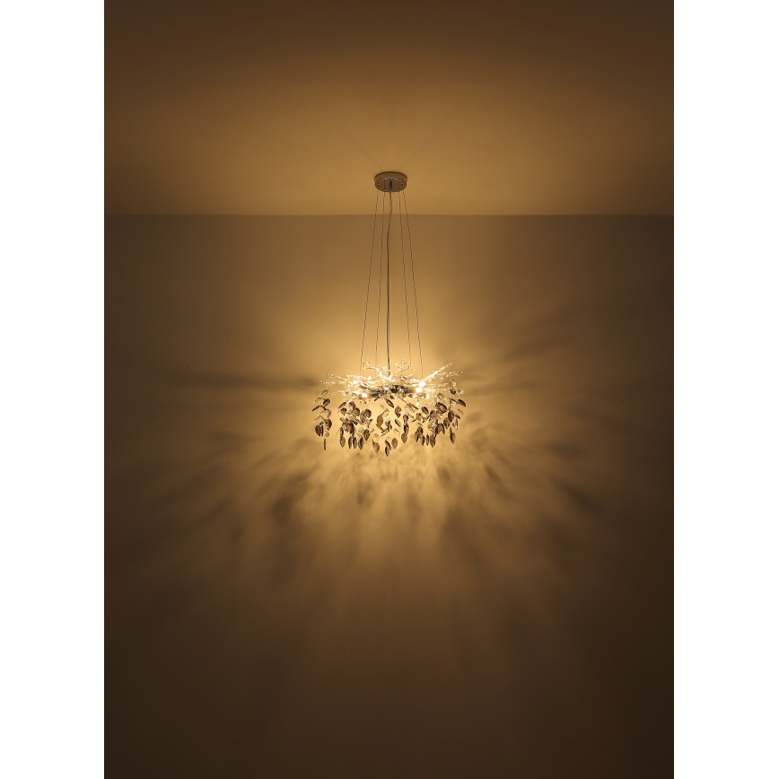Globo - Luster na sajli 8xG9/8W/230V pr. 61 cm sjajni krom