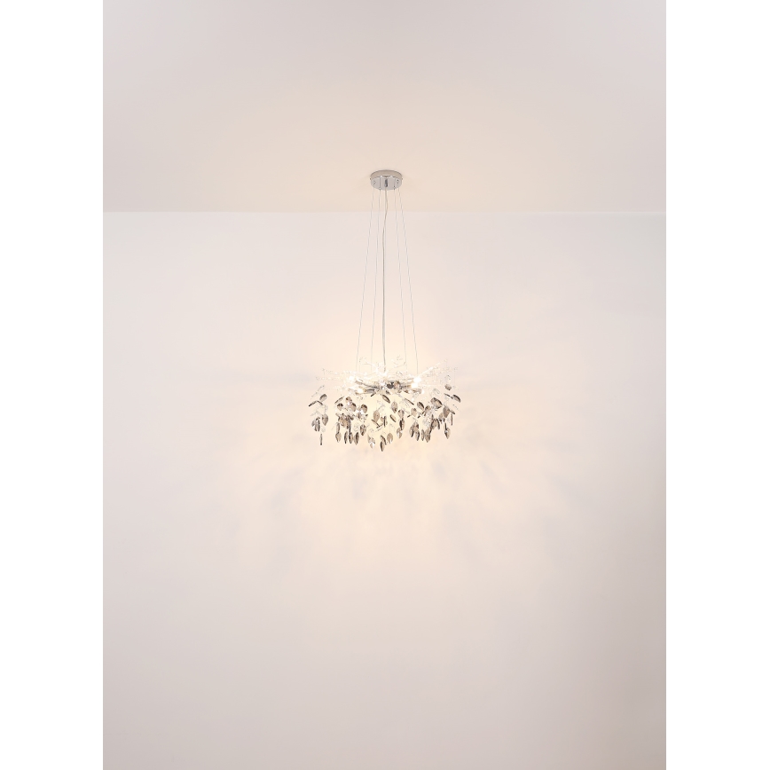 Globo - Luster na sajli 8xG9/8W/230V pr. 61 cm sjajni krom