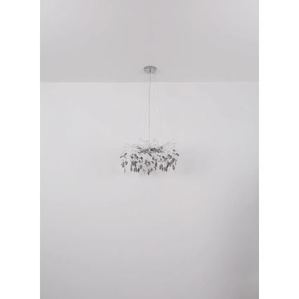 Globo - Luster na sajli 8xG9/8W/230V pr. 61 cm sjajni krom