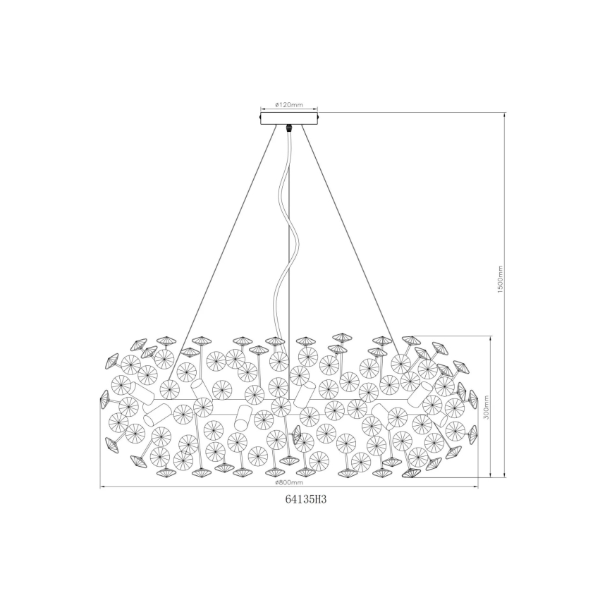 Globo - LED Kristalni luster na sajli 20xG9/3,5W/230V