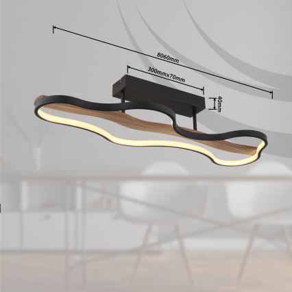 Globo - LED Nadgradni luster LED/30W/230V