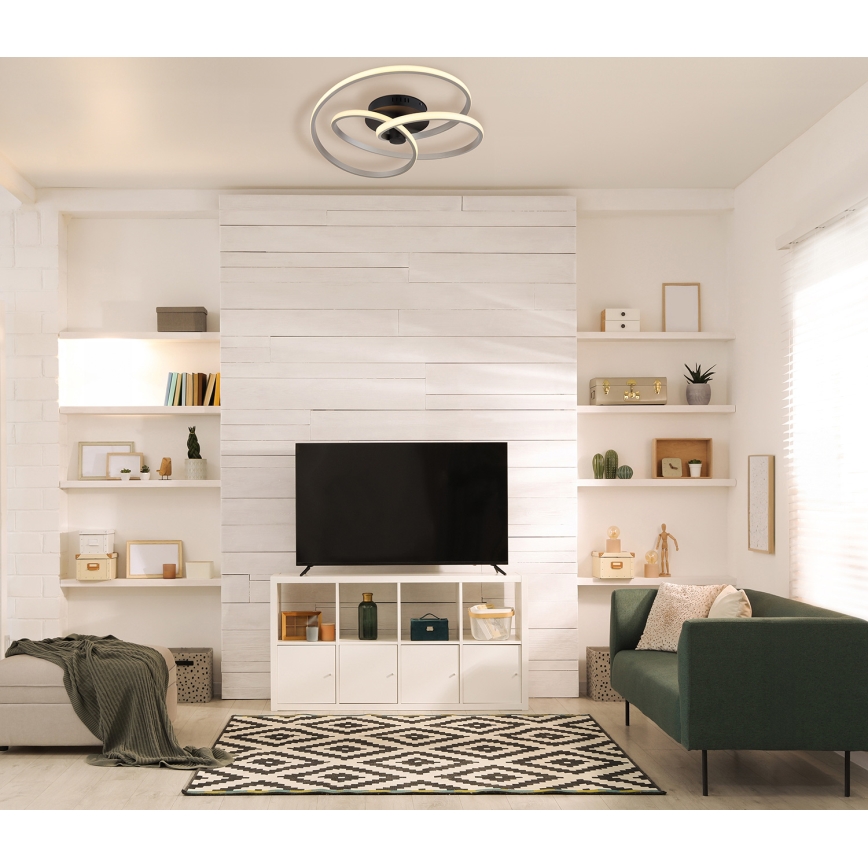 Globo - LED Nadgradni luster LED/40W/230V 3000K mat krom/crno