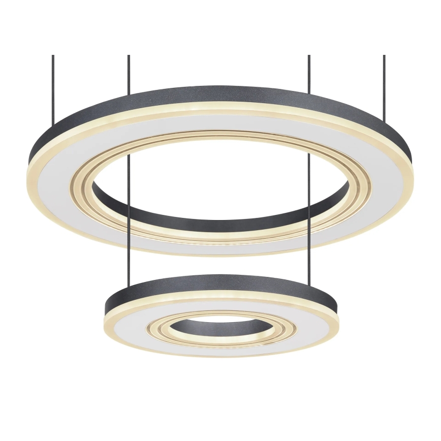 Globo - LED prigušiva luster na sajli LED/50W/230V 2700-6000K prečnik 50 cm crna + daljinski upravljač