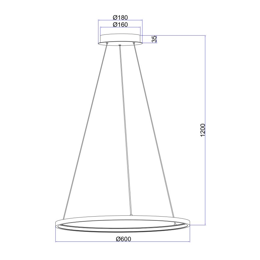 Globo - LED luster na sajli LED/29W/230V