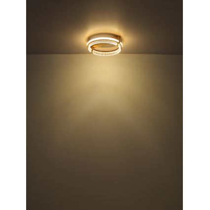 Globo - LED Prigušiva kristalna plafonjera LED/36W/230V 2700K-6000K + Daljinski upravljač