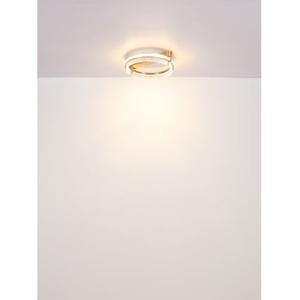 Globo - LED Prigušiva kristalna plafonjera LED/36W/230V 2700K-6000K + Daljinski upravljač