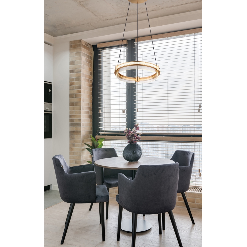 Globo - LED Prigušivi kristalni luster na sajli LED/36W/230V 2700K-6000K + Daljinski upravljač