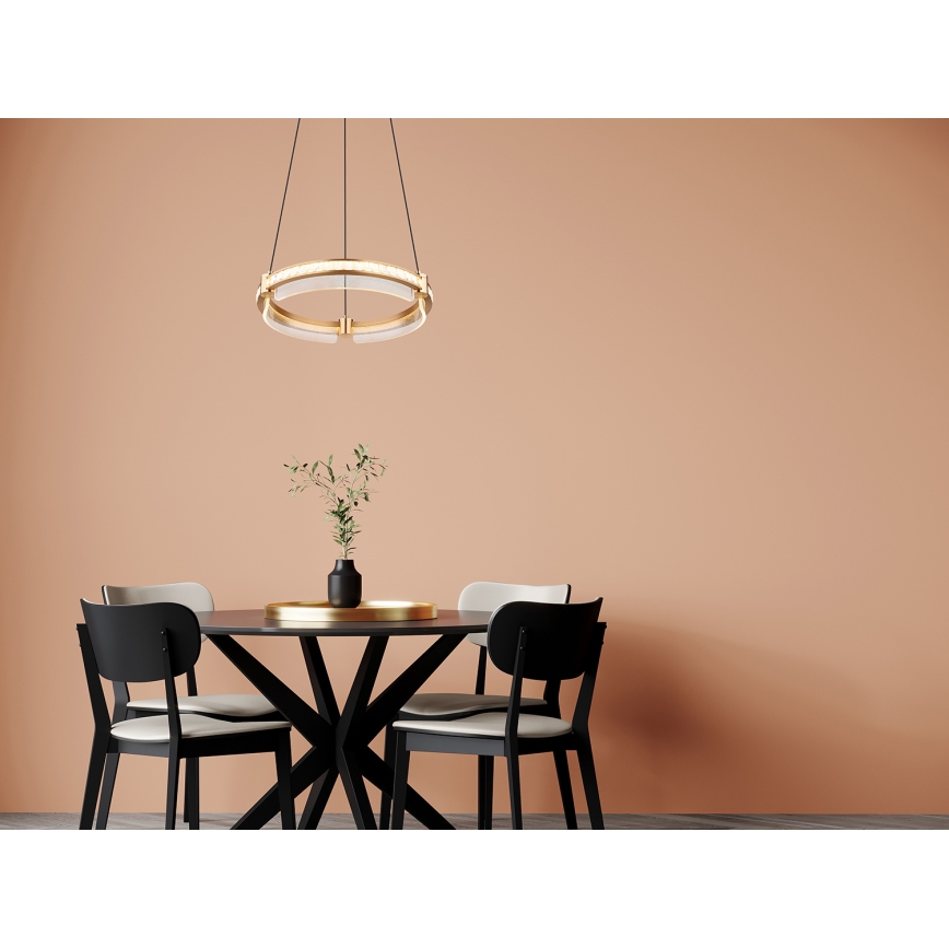Globo - LED Prigušivi kristalni luster na sajli LED/36W/230V 2700K-6000K + Daljinski upravljač