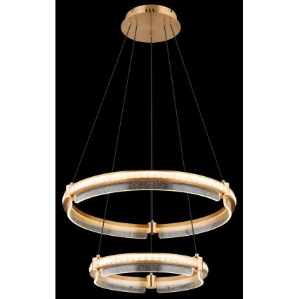 Globo - LED Prigušivi kristalni luster na sajli LED/78W/230V 2700K-6000K + Daljinski upravljač